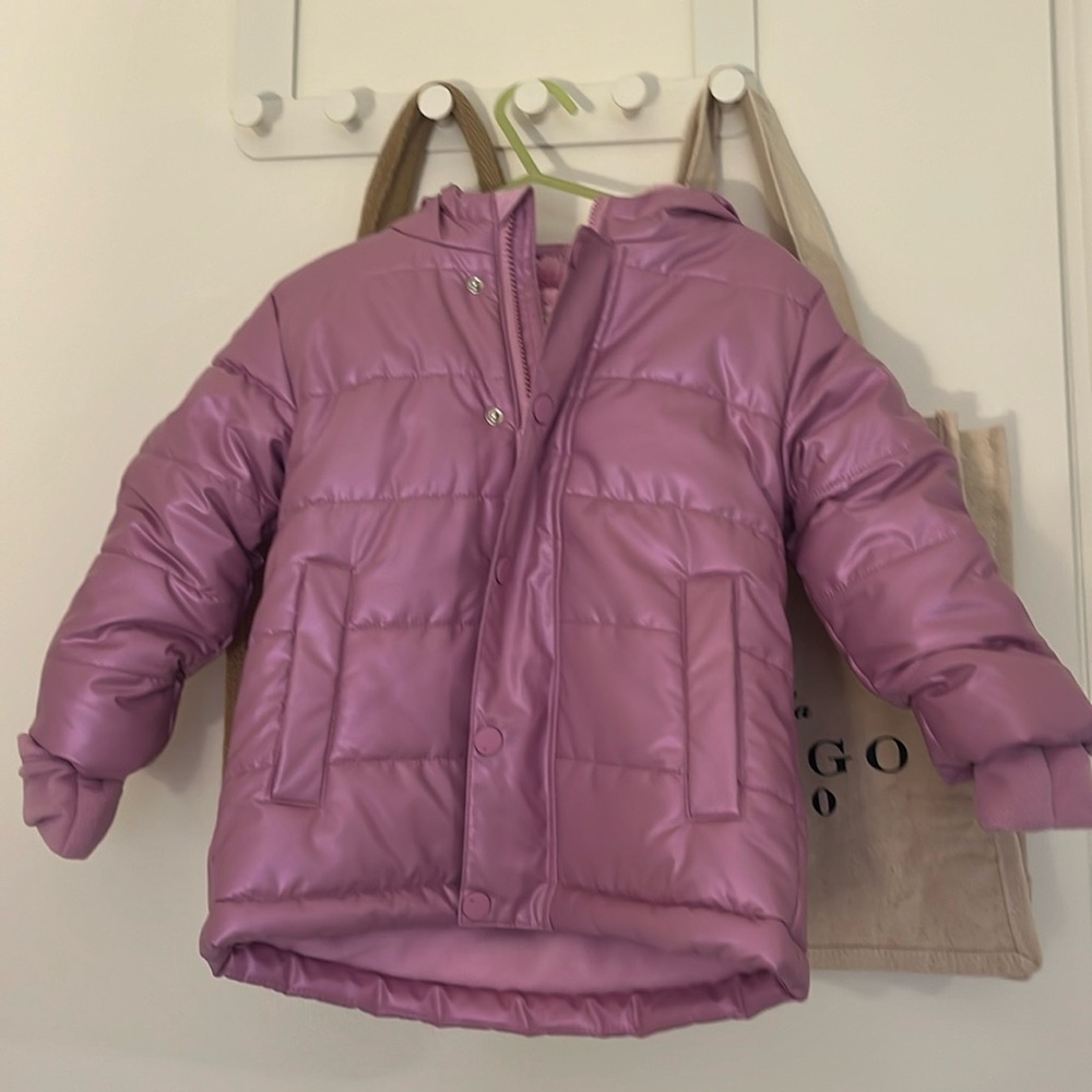 Car and Jack Girls Pink Warm winter coat, 4t